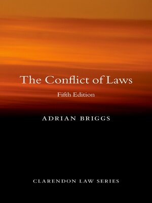 cover image of The Conflict of Laws